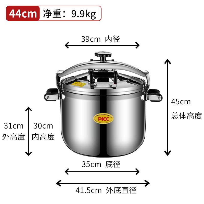 Premium 10 Liter Stainless Steel Safety Pressure Cooker