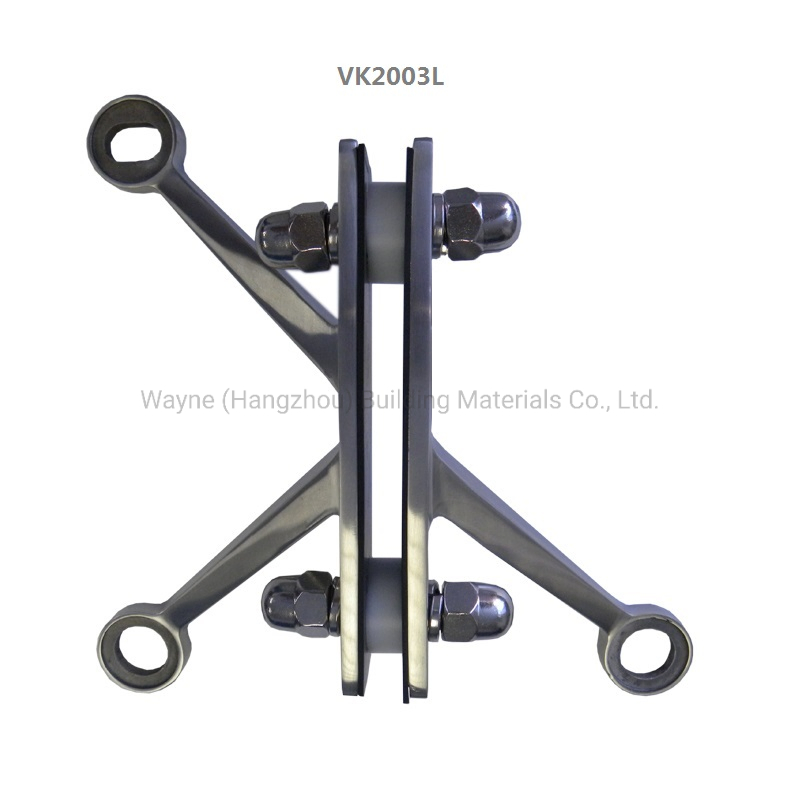 Glass Curtain Wall Hardware with High Quality and Best Price Stainless Steel Spider with Light/Right Three Arms K-Type Spider for 200mm/210mm/220mm/250mm