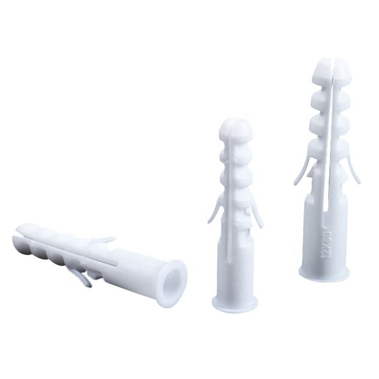 White Nylon Wall Anchor 8mm Expansion Plug for DIY Projects