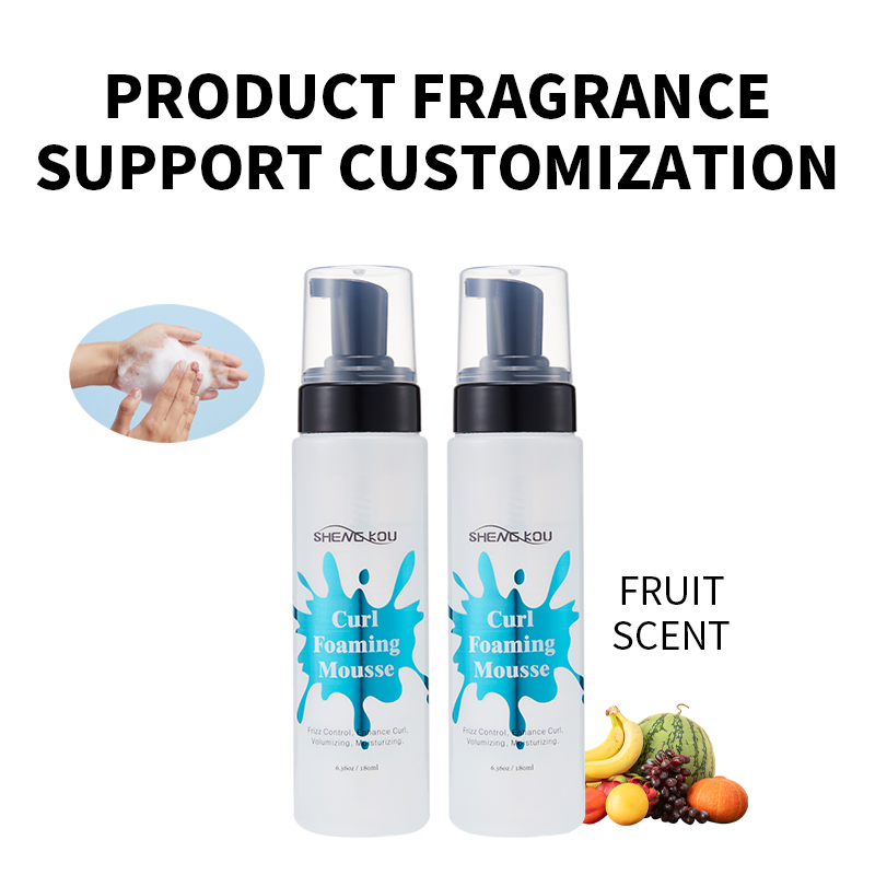 Private Label Custom Braids Hair Product Extra Strong Hold Styling Curl Hair Foaming Mousse