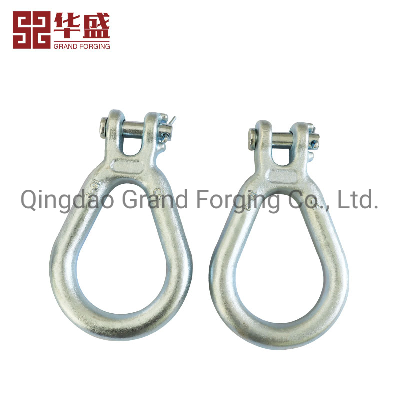 Hot Forging Galvanized Forged Steel 13-8′ ′ 10-8′ ′ 7/8-8′ ′ Clevis Pear Shape Link