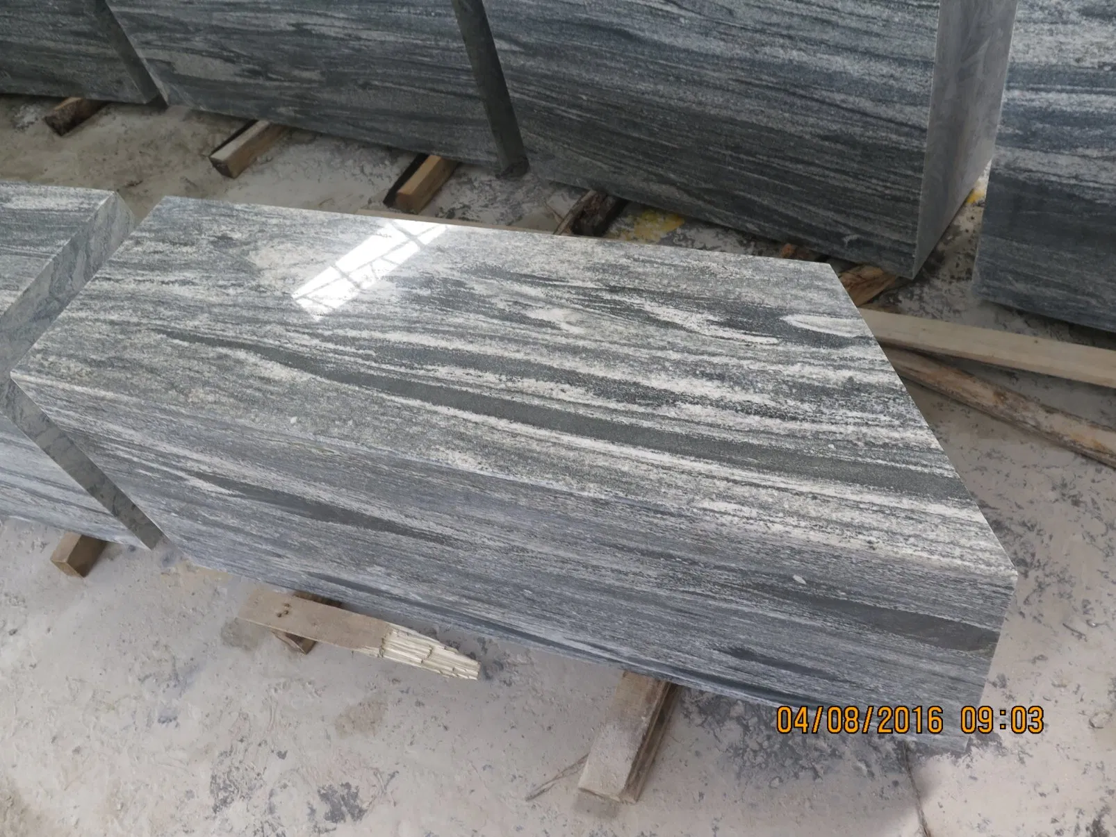 White and Black Granite Tiles
