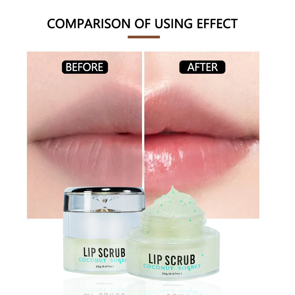 Exfoliating Hydrating Vegan Lip Scrub Organic Sugar Lip Scrub