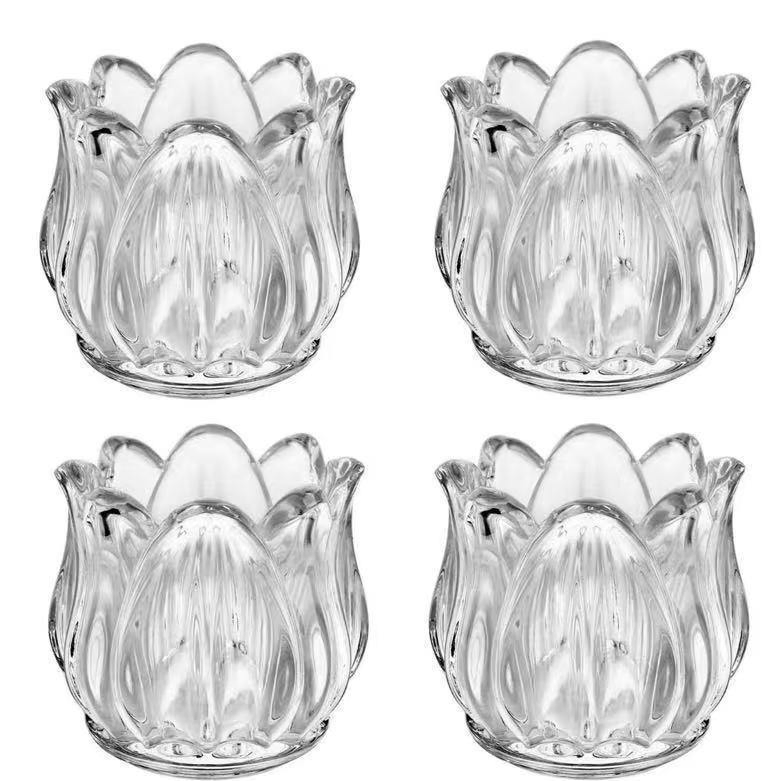 Стеклянная свеча в форме тюльпана, ароматическая