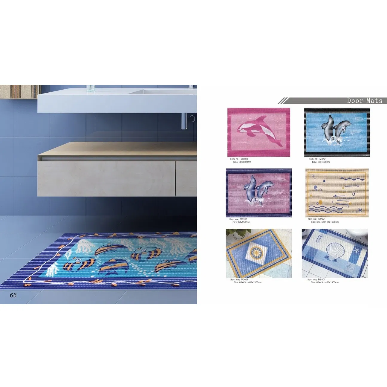 PVC Foamed Anti Slip Printed Mat