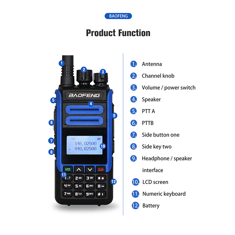 Рация Baofeng H7 Dual-Band, 10W, 128 каналов