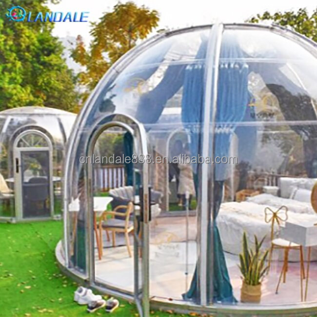 Factory Wholesale Luxury Dome Resort Transparent Outdoor Polycarbonate Dome Transparent House Activity Tent