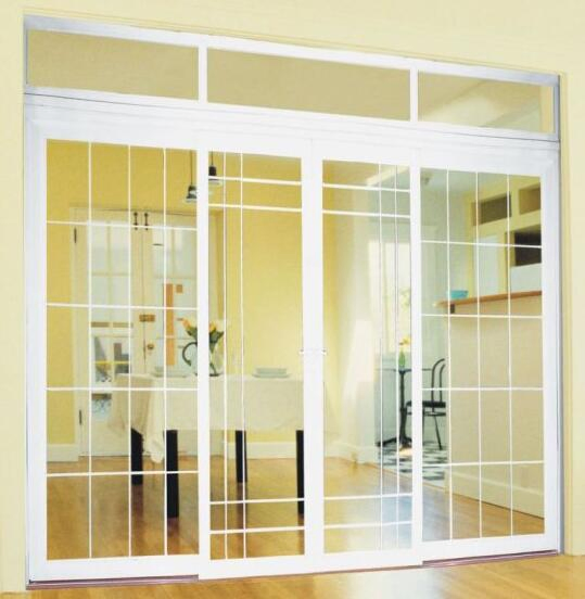 Hot Sale 88 Series Green Color UPVC Vinyl Sliding Glass Door Partition Door
