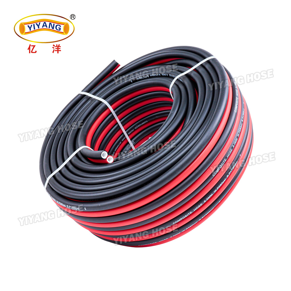 ISO3821 Certification 20bar Rubber PVC Material Polyurethane Braided 5/16 Inch 8mm 1/4 Inch 6mm 6.5mm Oxygen Acetylene Twin Welding Hoses