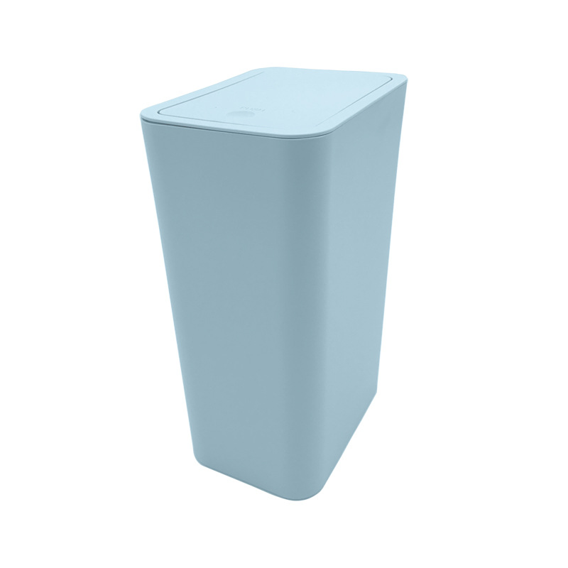 Узкий мусорный бак с нажимной крышкой для дома и офиса