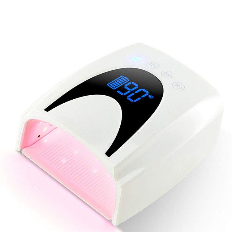 UV LED Nail Lamp Rechargeable 72W Nail Gel Polish LED Light Curing Extension Nails Gel