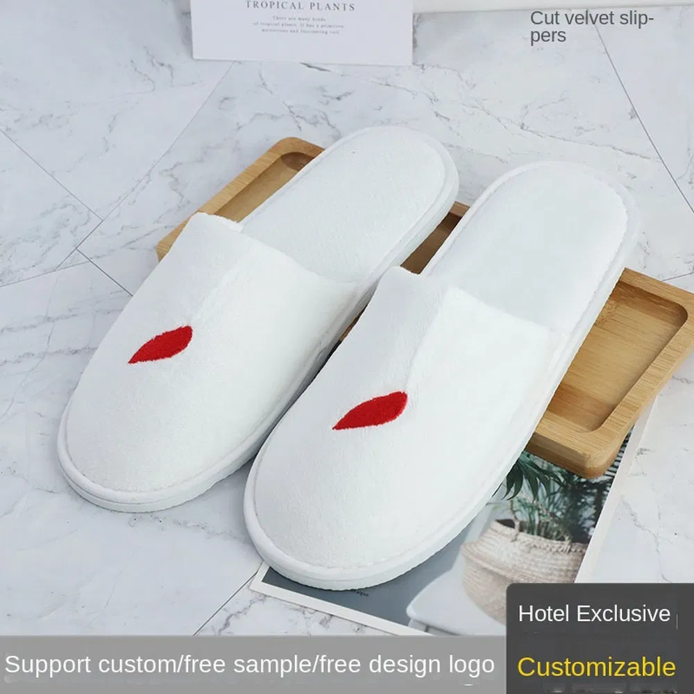 Одноразовые тапочки для отеля с мягкой противоскользящей подошвой