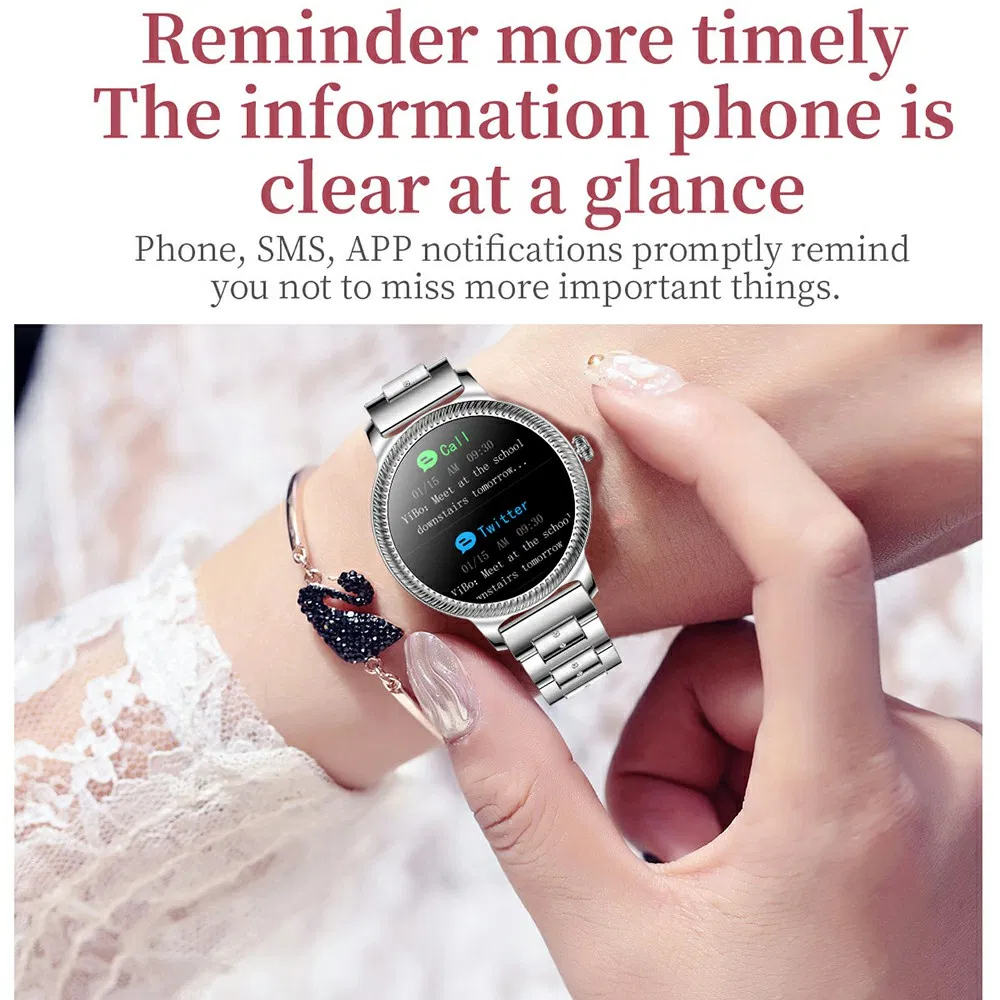 Умный браслет AK38 с сенсорным экраном, серебристый