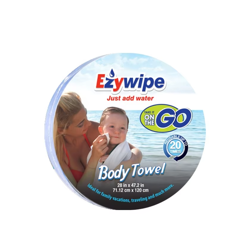 Ultra-Soft Disposable Beach Towels - Eco-Friendly and Compressed