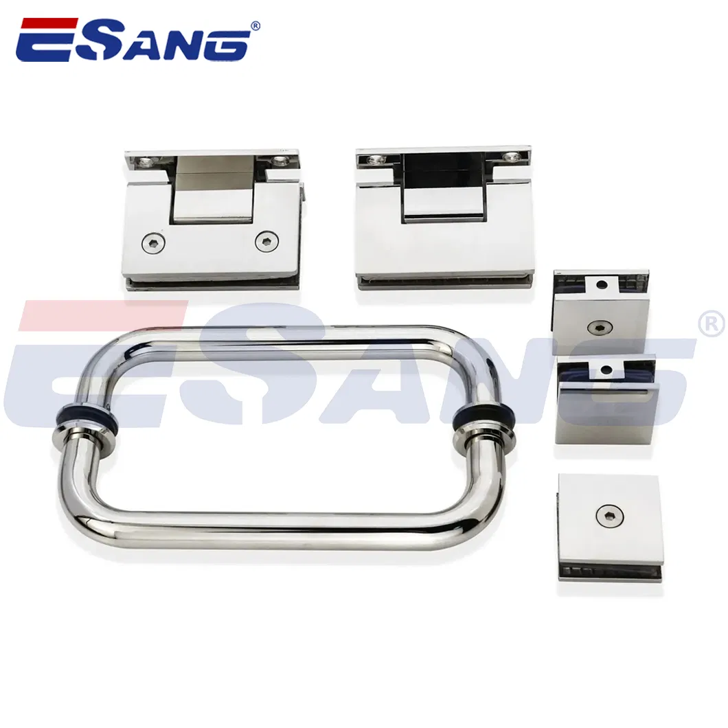 Esang Adjustable Square Connector Shower Door Pivot Hinge Glass Shower Hinge