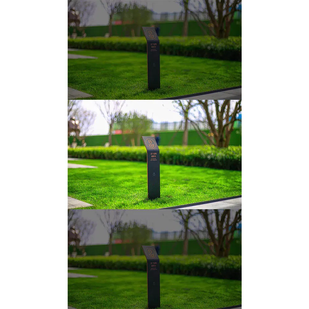 Stainless Steel Outdoor Vertical Guide Sign Parking Lot Guide Landscape Area Flower Signage