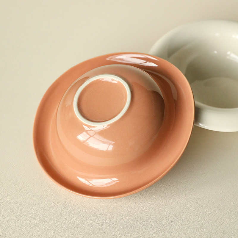 Irregular Yogurt Ice Cream Bowls Ceramic Breakfast Dessert Salad Fruit Bowl