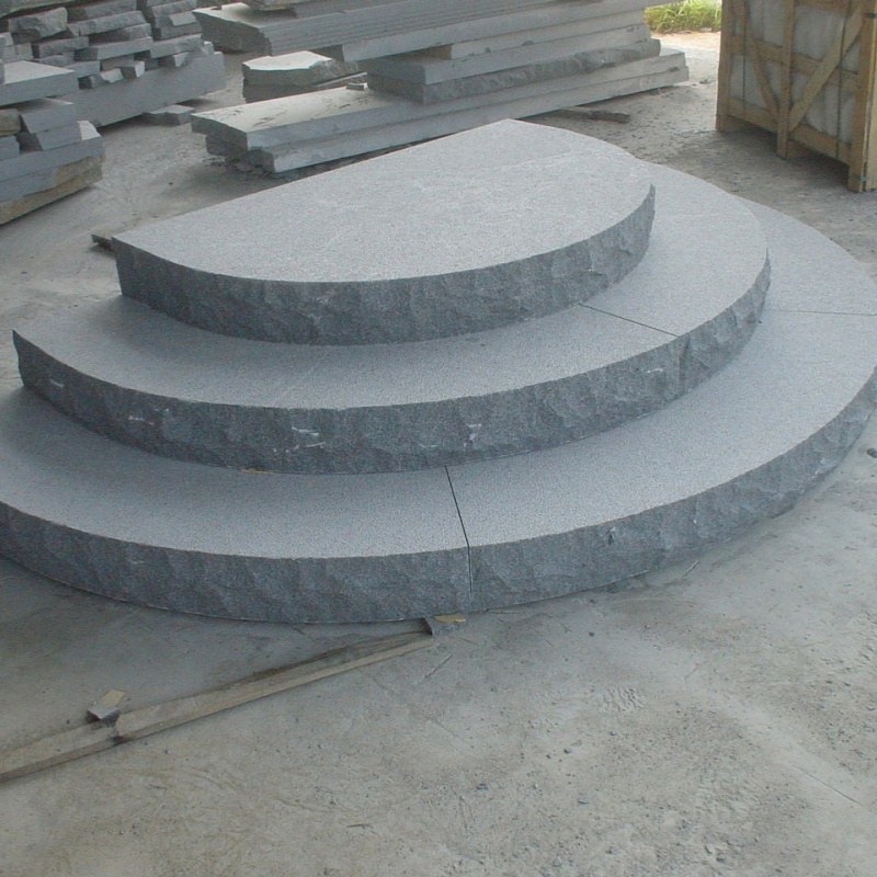 Natural Grey Granite Products Flamed and Polished Customized