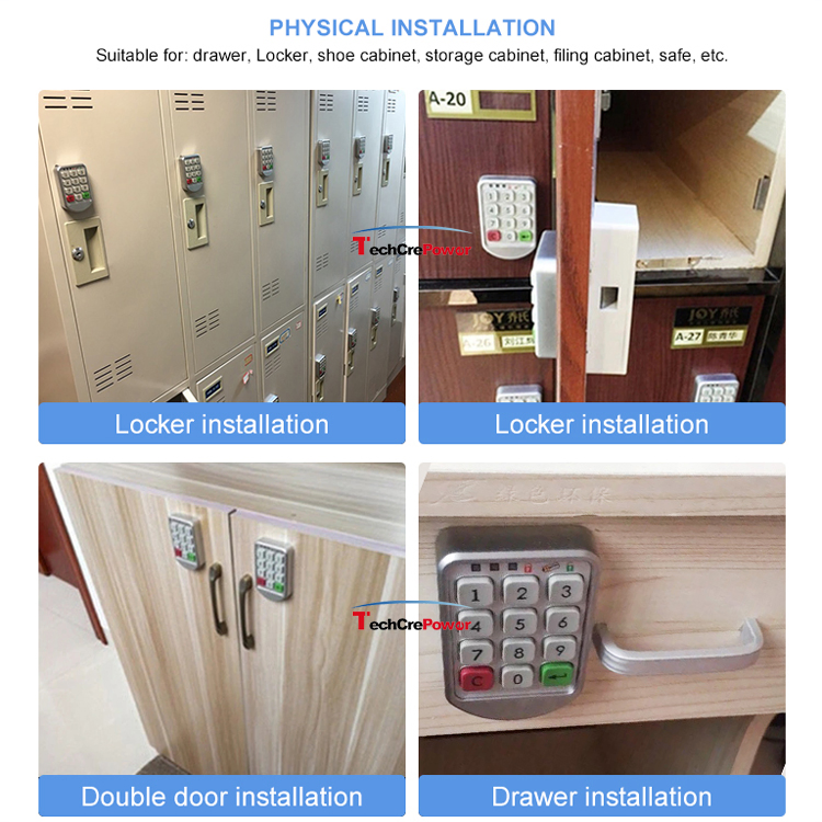 Safety Keyless RFID Card Digital Electric Smart Cabinet Lock