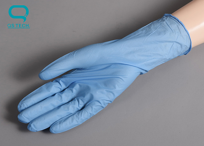 Industrial Non-Sterilized Clean Room Blue Nitrile Gloves