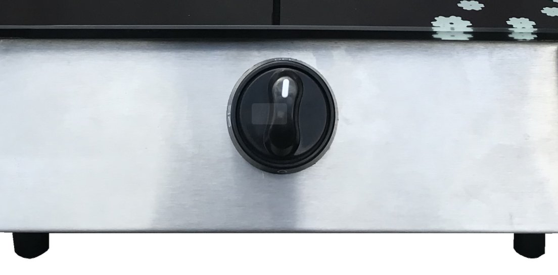 Goldk GS-124 Premium Quality Black Single Burner Table Tempered Glass Gas Stove