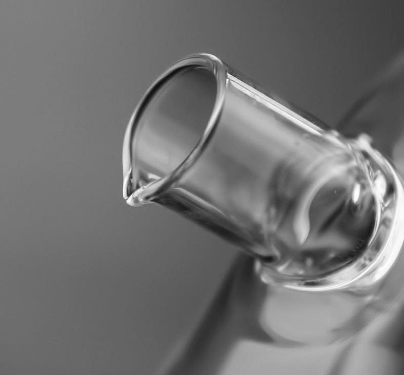 Kitchen Glassware Supply 2-Outlet Round Borosilicate Glass Olive Oil Jar Vinegar Bottle Pot Kitchen Sauce Dispenser