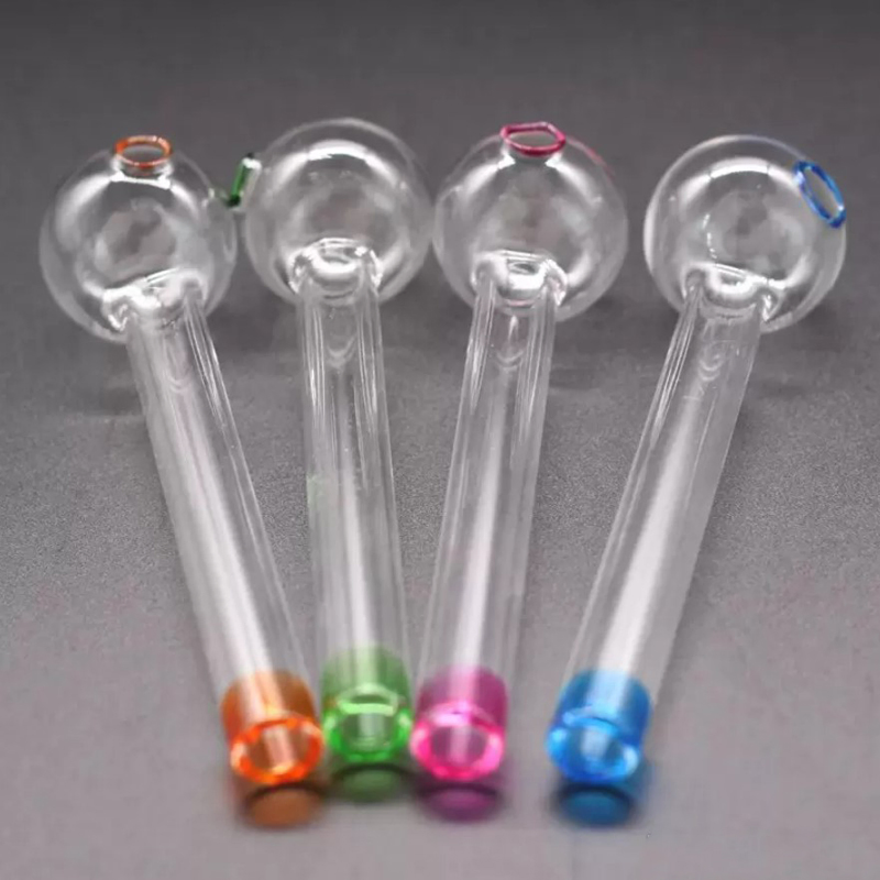 Glass Oil Burner Pipe Spoon Pyrex Oil Burner Hand Pipes Smoking Pipes for Smoking Accessories Tobacco Tool