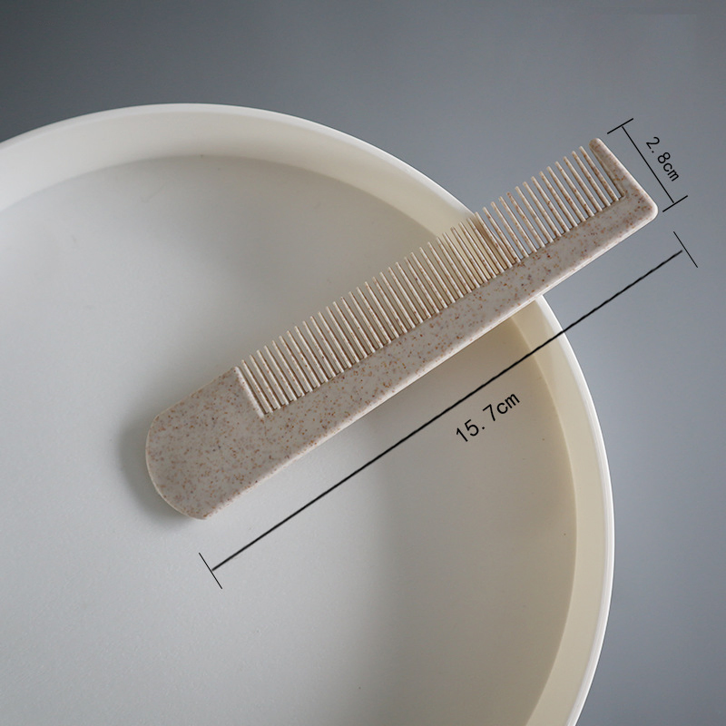 Environmentally Friendly Wheat Straw Hair Comb for All Hair Types