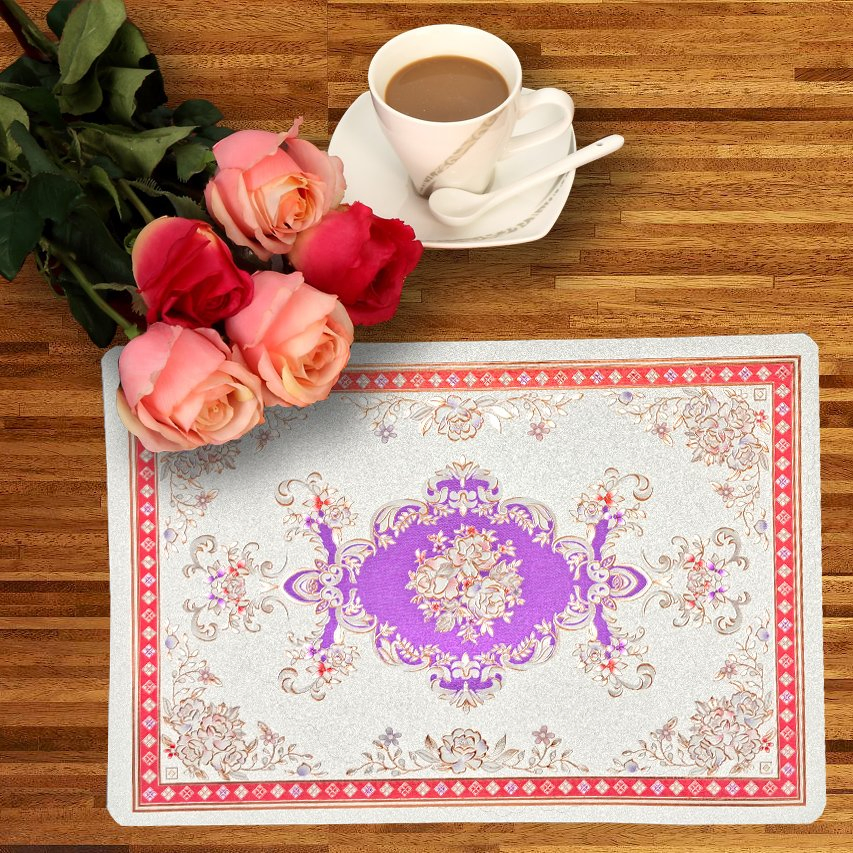 PVC Gold/Silver Lace Placemat (JFCD-032)