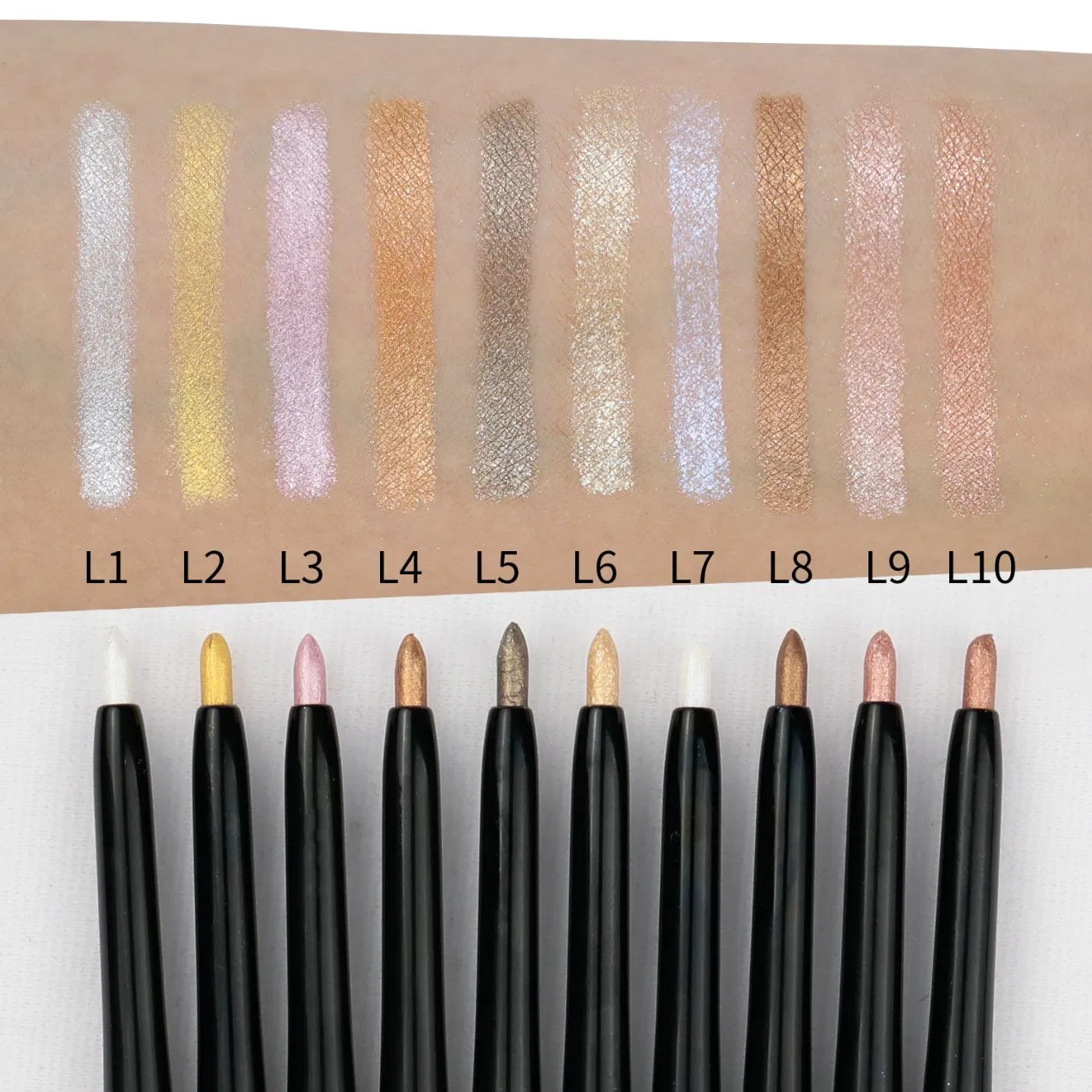 Free Sample Vegan 2 in 1 Make Your Own Brand Eye Shadow Pencil Waterproof
