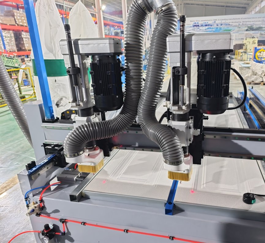 in Stock American Style Commercial Automatic Insulated Sectional Overhead Steel Garage Door