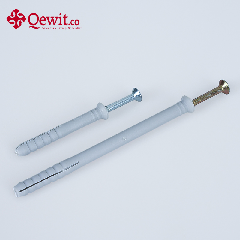 Нейлоновый анкер с шурупом для рамного крепления