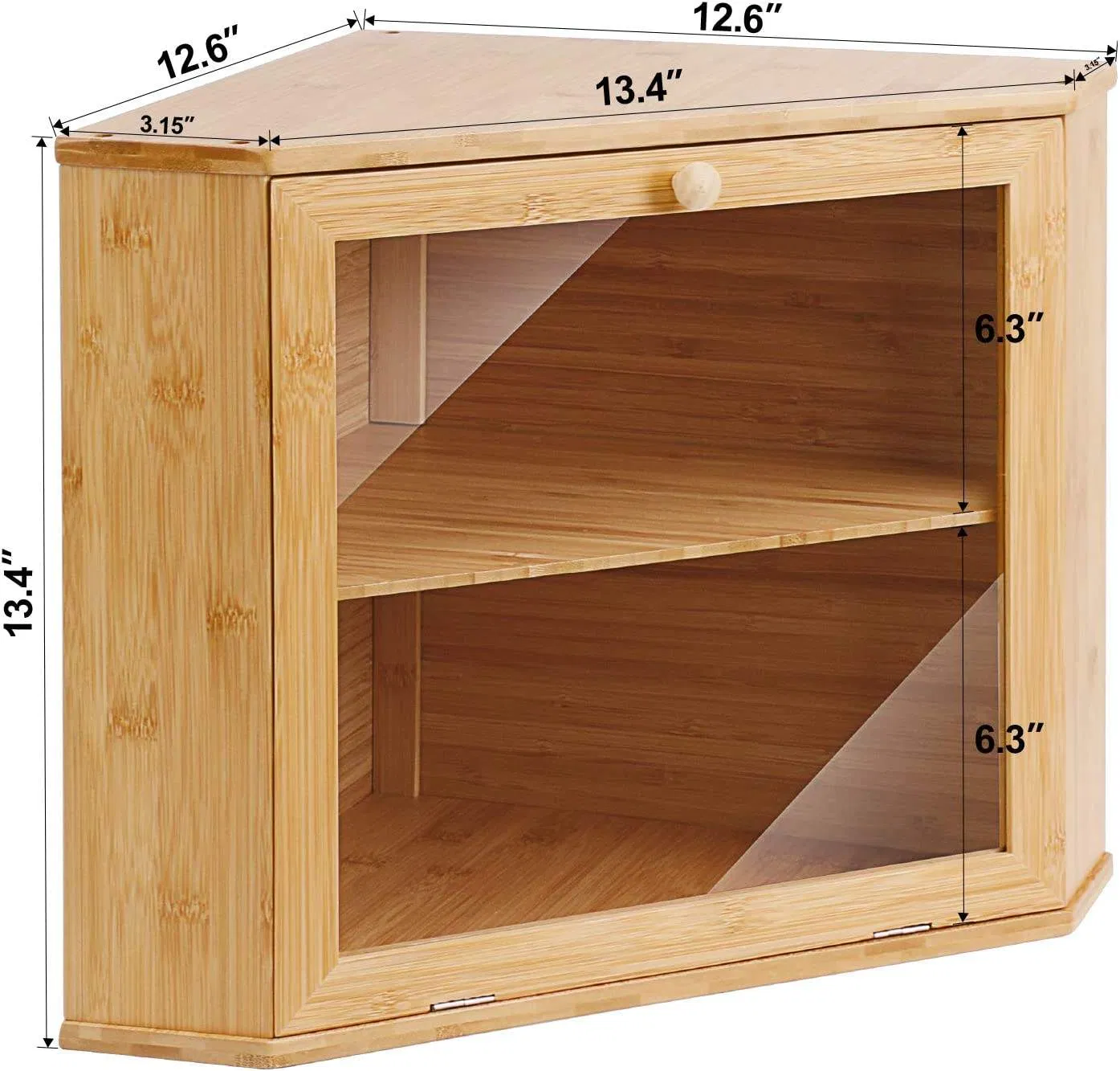 Хлебница из бамбука с двойным слоем