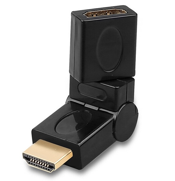 High Speed 360 Degree Gold Plated Male to Female HDMI Adapter