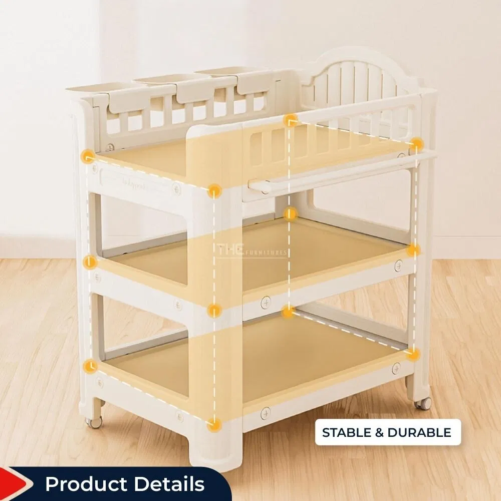 New Design Comfortable Newborn Baby Diaper Changing Table