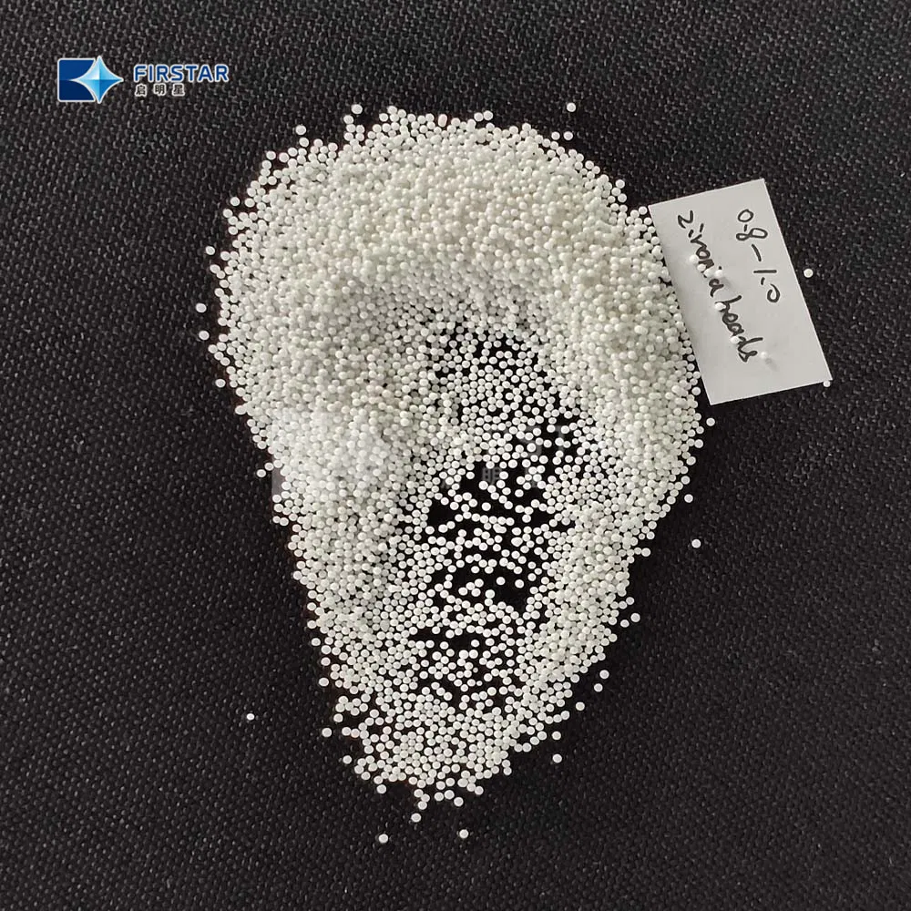 Циркониевые помольные шарики 0.8-1 мм, плотность 6.0 г/см³