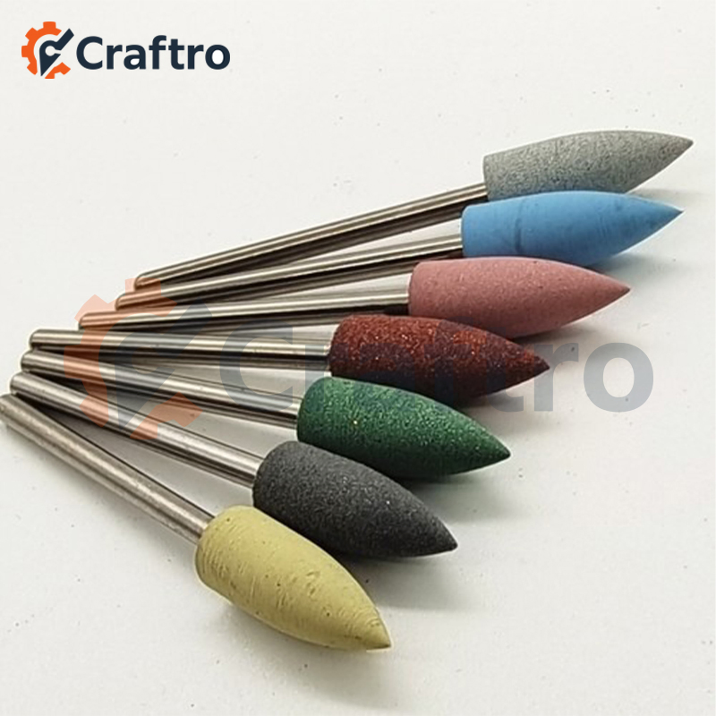 High Elastic Silicone Rubber Nail Polishing Bits for Nail Drill Micromotor Use