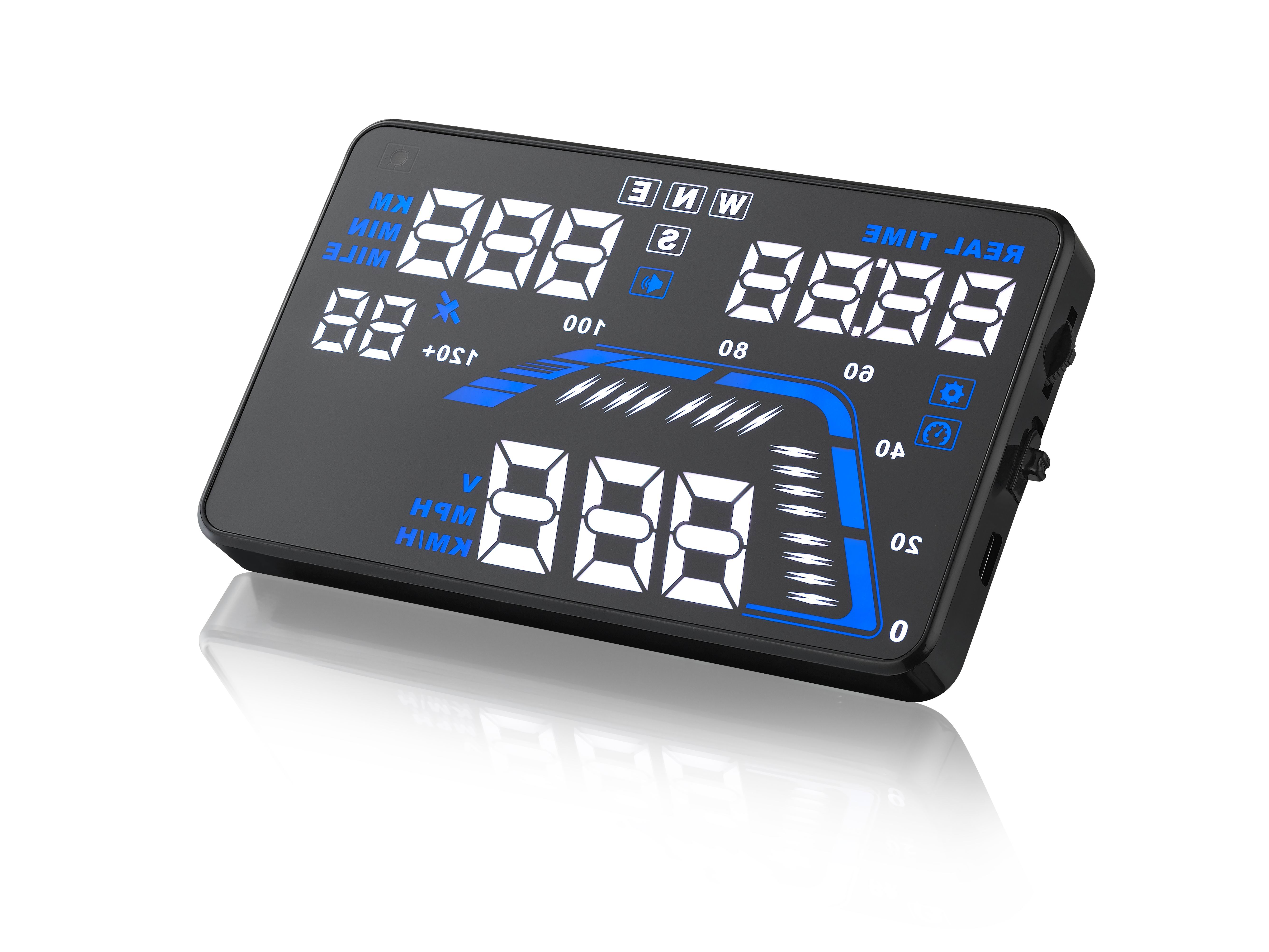 Проекционный дисплей HUD GPS 5.5 дюймов универсальный