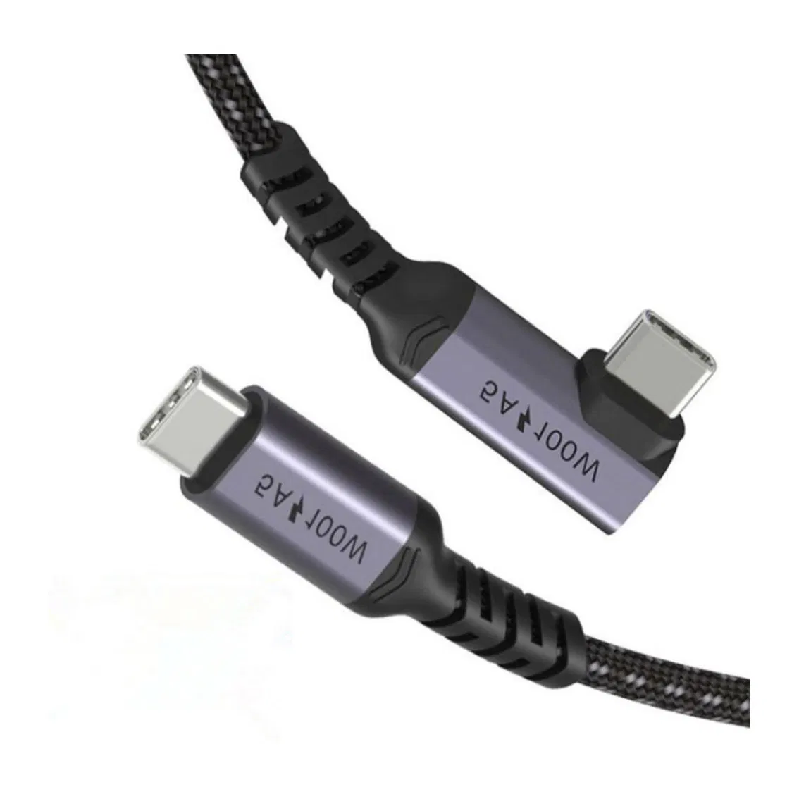 Угловой кабель USB-C 100W для быстрой зарядки
