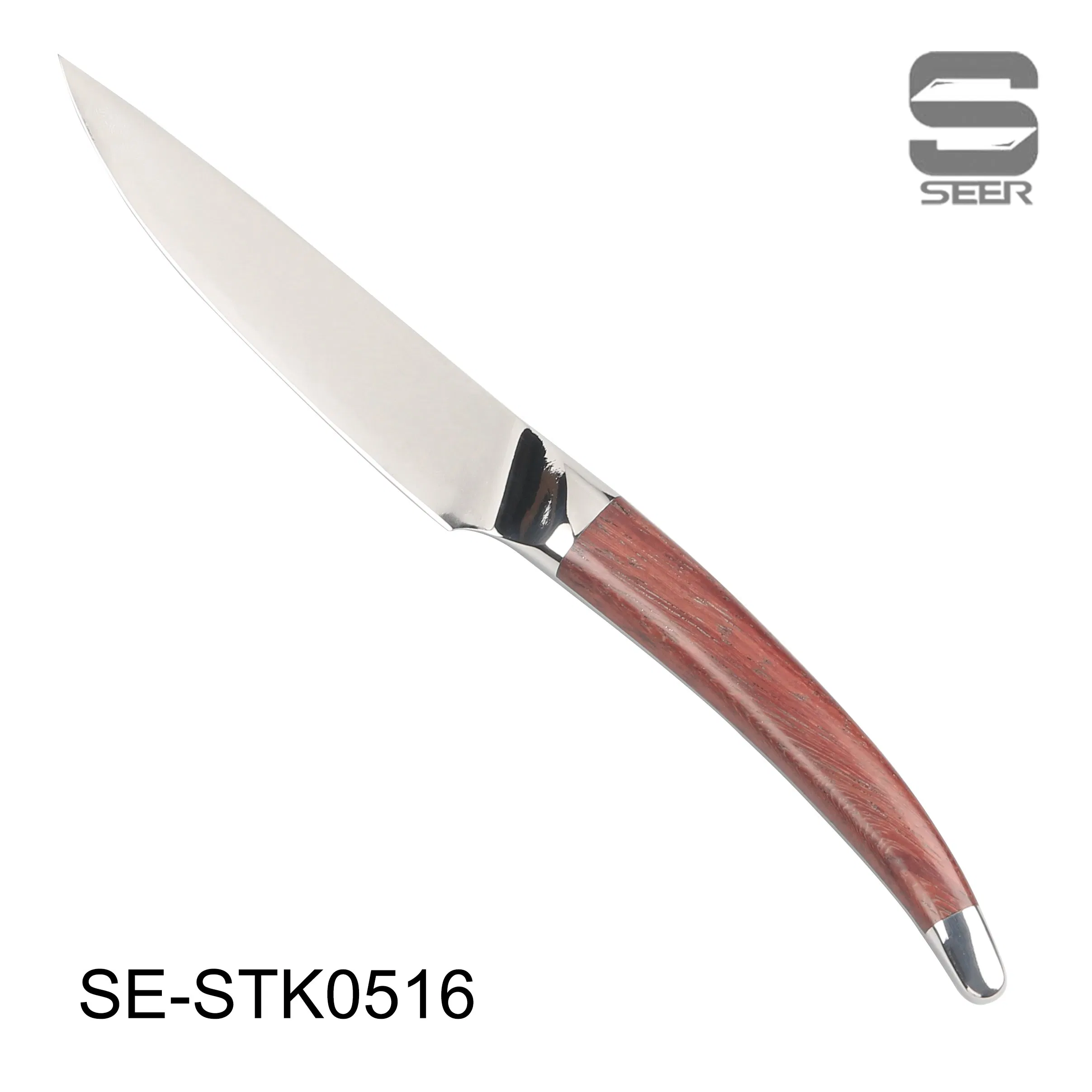 Luxury Line Laguiole Style Damascus Steel Flatware Steak Knife