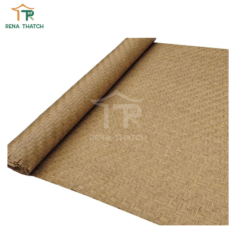 Artificial Eco-Friendly Bamboo Synthetic Rattan Weaving Sheet Plastic Grass Mat Weaving