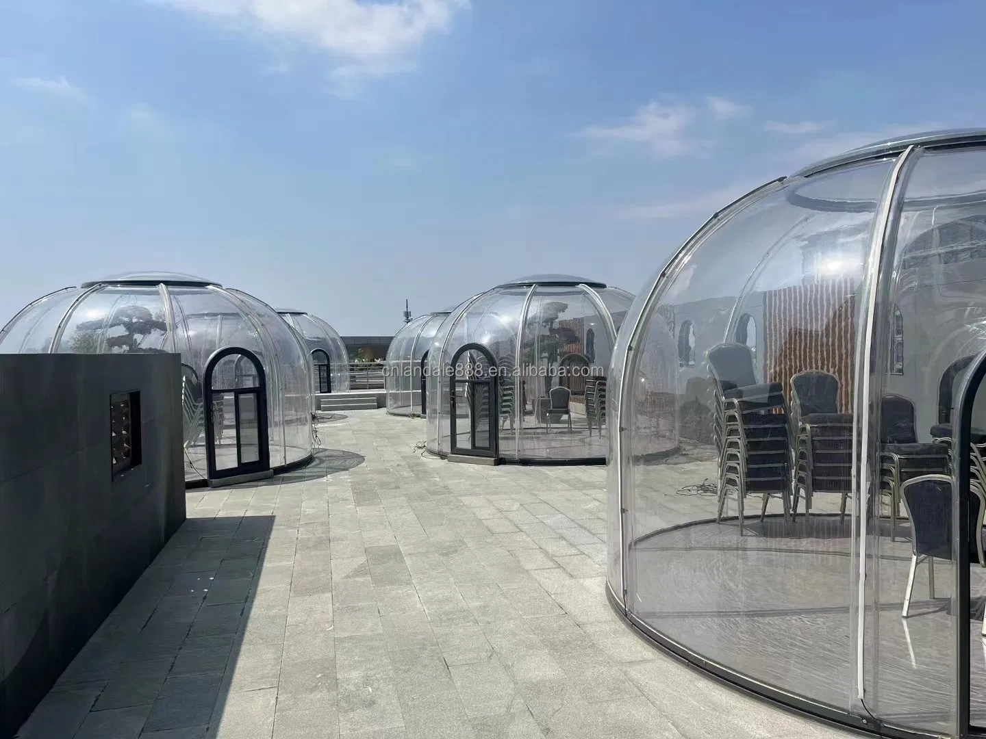 Full Hous Outdoor Glass Polycarbonate Dome House Glamping for Winter China Designs Bubble Dome Room