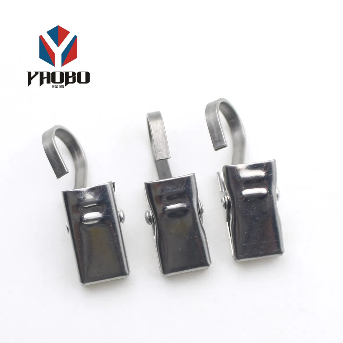 Premium Heavy-Duty Stainless Steel Curtain Hooks with Clips