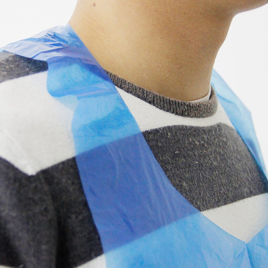 Easy to Wear and Use Waterproof Customized White Transparent Disposable PE Apron for Food Industry