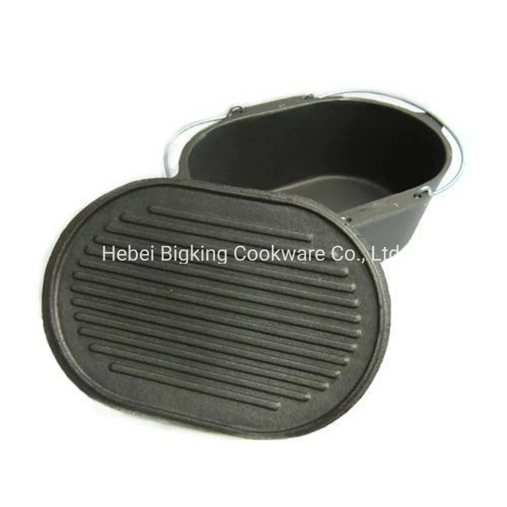 New 9qt Bucket Shape Cast Iron Dutch Oven