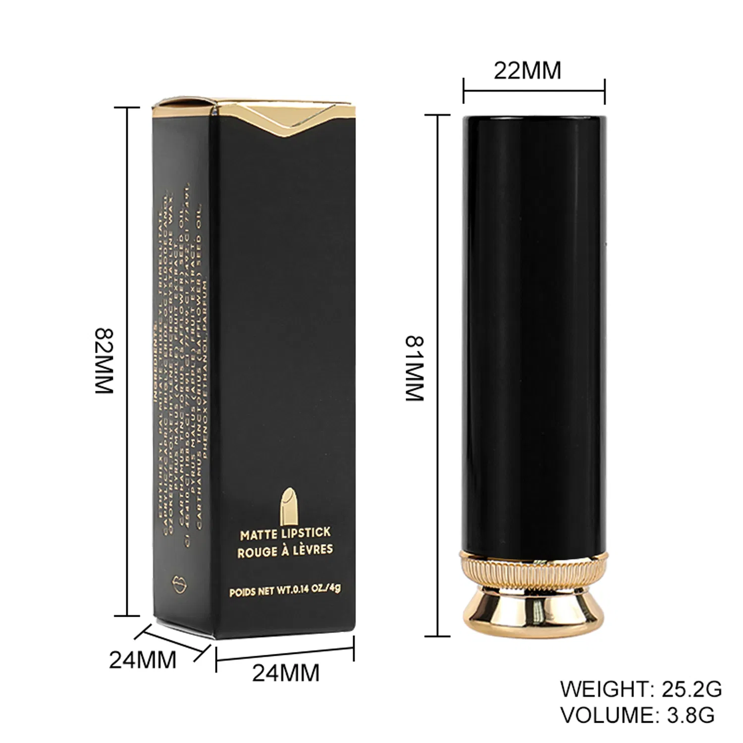 Stock Cosmetic Wholesale Custom Long Lasting Glaze Cruelty Free Lipstick