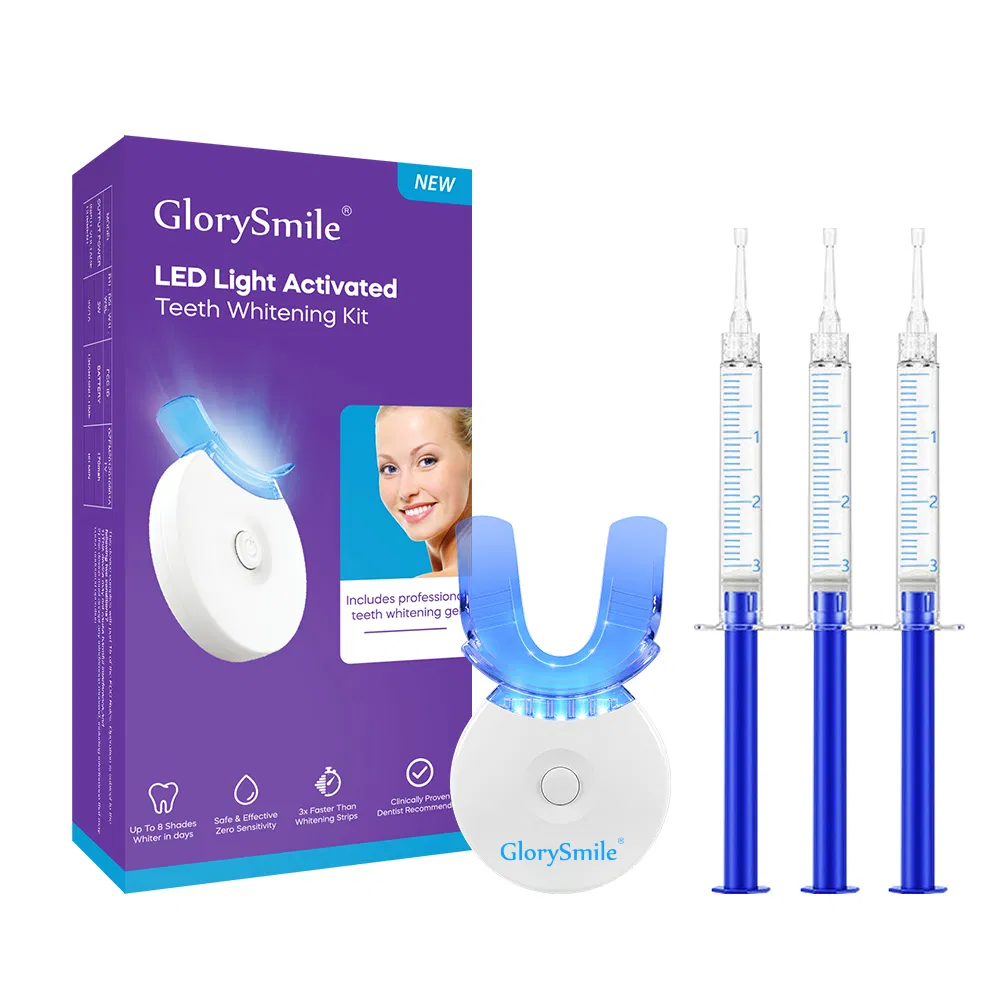Wireless 5LED Teeth Whitening Kits Private Label 10mins LED Blue Light