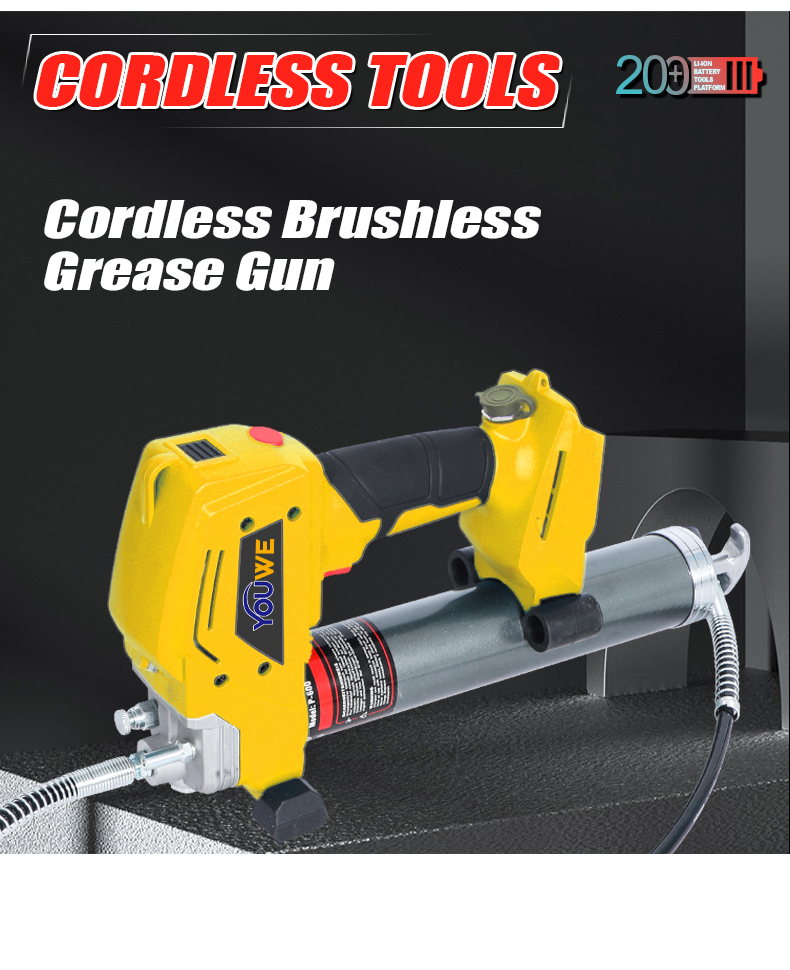 Portable Cordless Grease Gun with 10000 Psi Pressure for Industrial and Workshop Applications