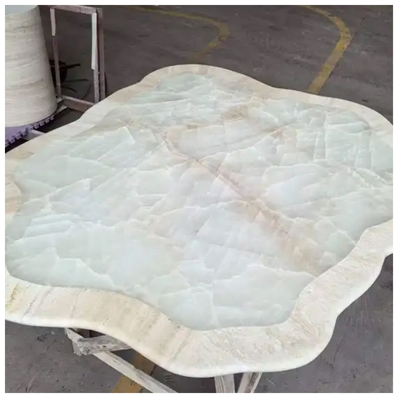 Brazilian Luxury Crystal White Quartzite Backlit Slabs