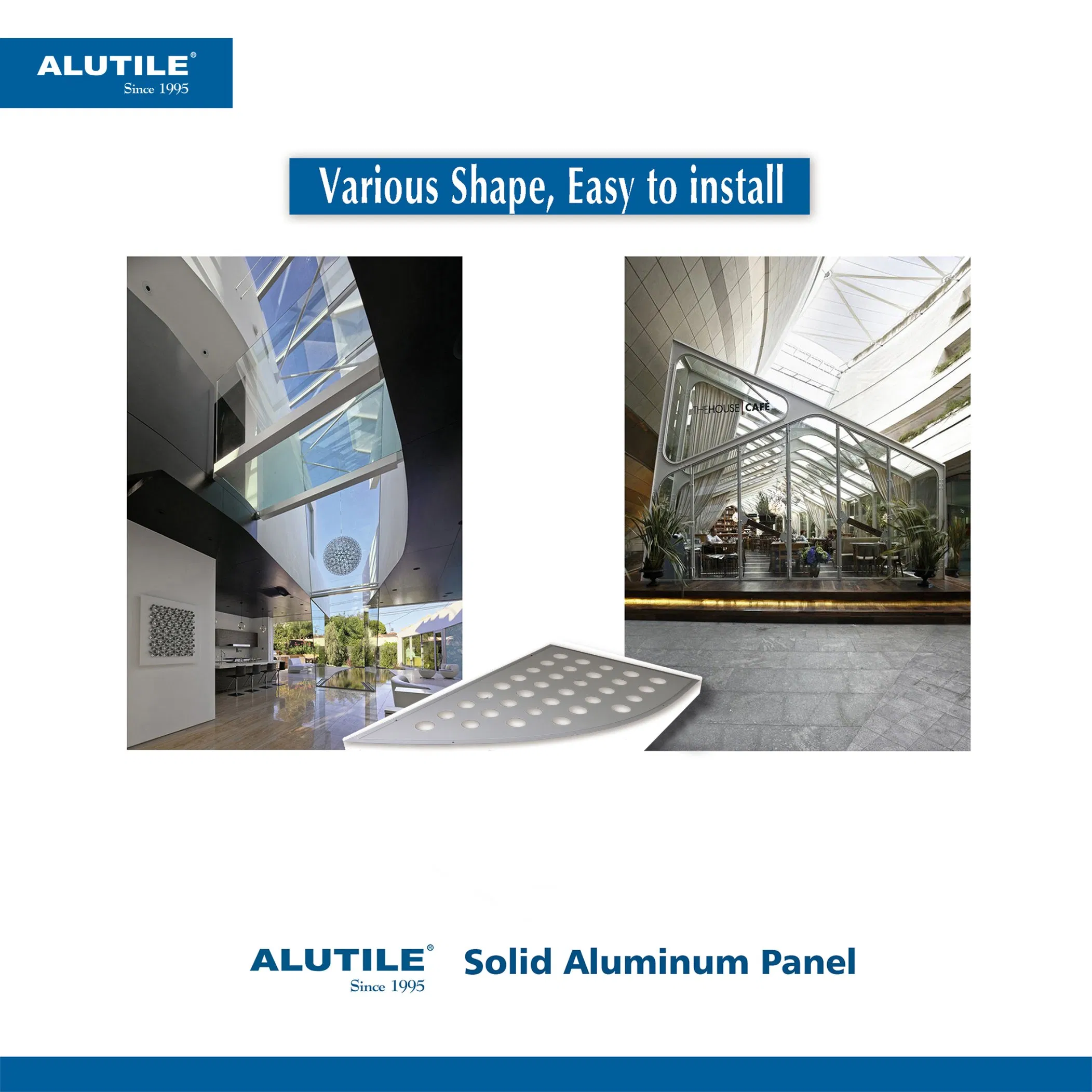 Fr A2 Core Exterior Building Materials Aluminum Solid Panels for Curtain Wall PVDF